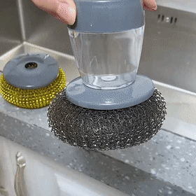 Soap Dispensing Palm Brush – Kitchen Scrubber