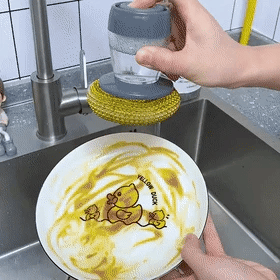 Soap Dispensing Palm Brush – Kitchen Scrubber