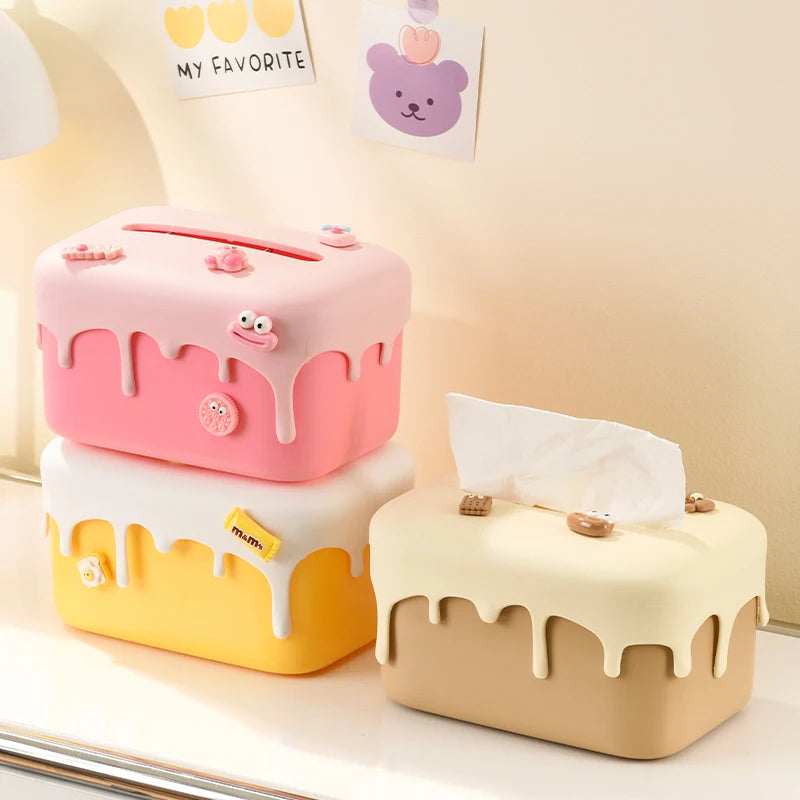 Creative Cream Cake Tissue Box
