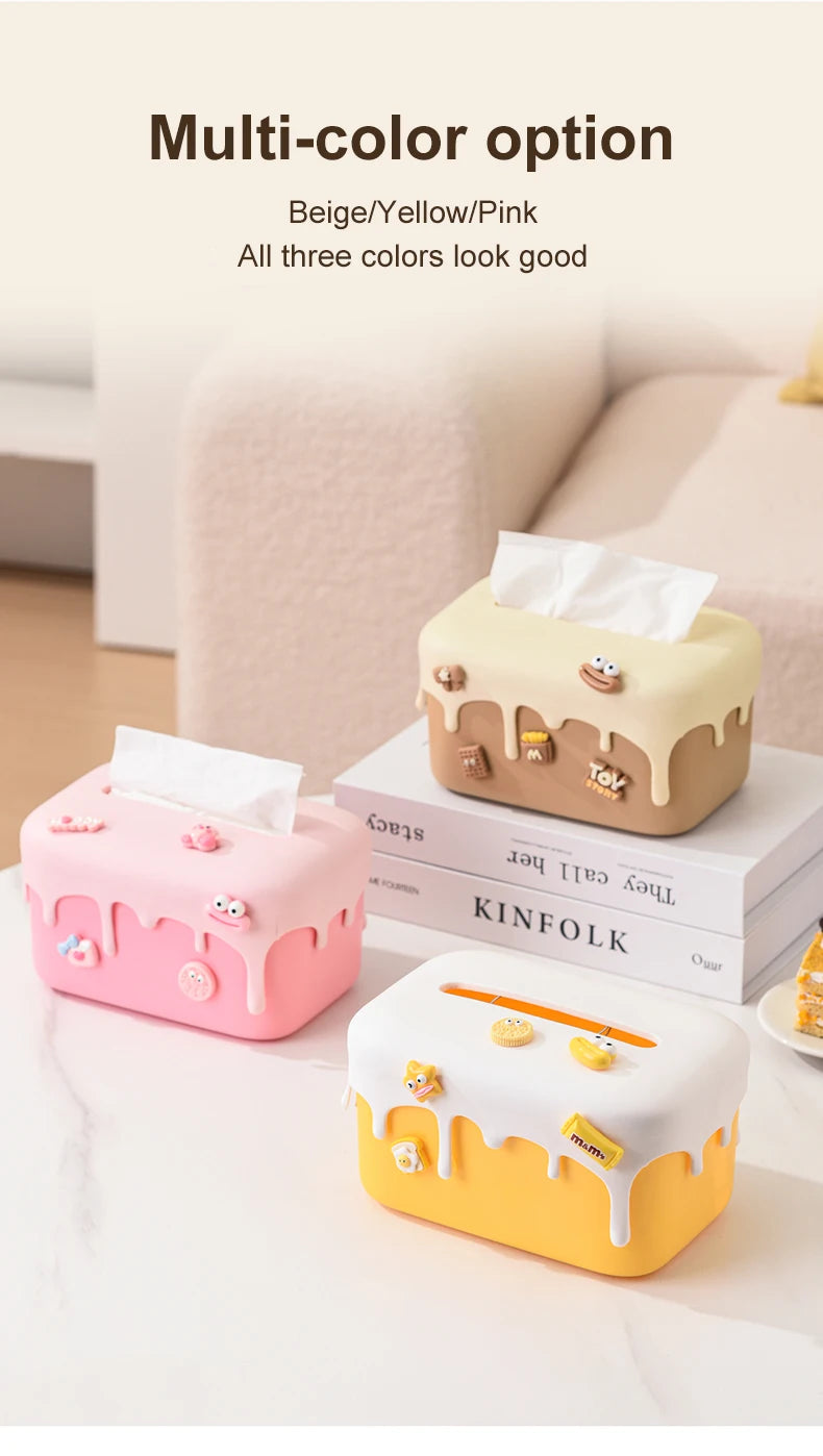 Creative Cream Cake Tissue Box