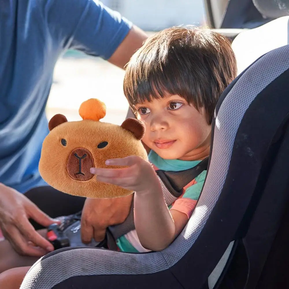 Capybara Car Pillow and Shoulder Pads