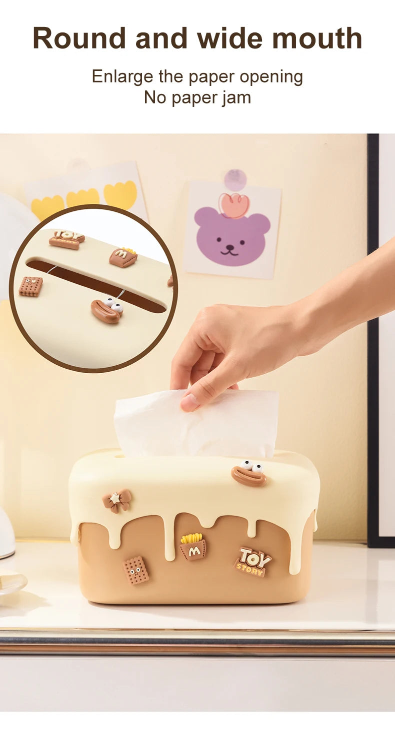 Creative Cream Cake Tissue Box