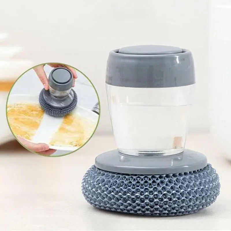 Soap Dispensing Palm Brush – Kitchen Scrubber