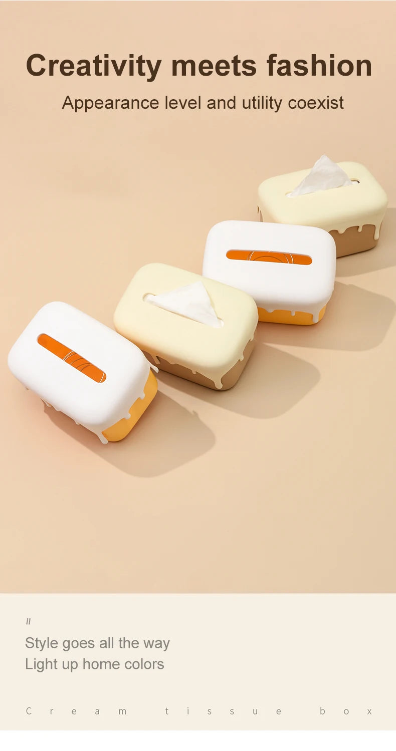 Creative Cream Cake Tissue Box