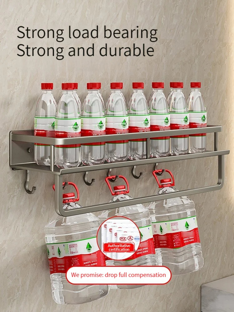 Wall-Mounted Aluminum Bathroom Rack