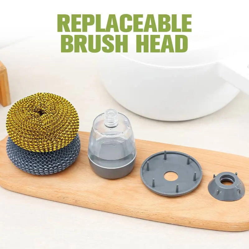 Soap Dispensing Palm Brush – Kitchen Scrubber