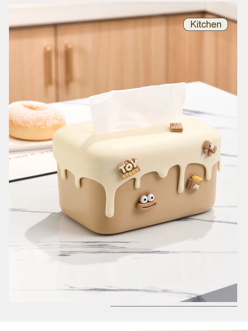 Creative Cream Cake Tissue Box
