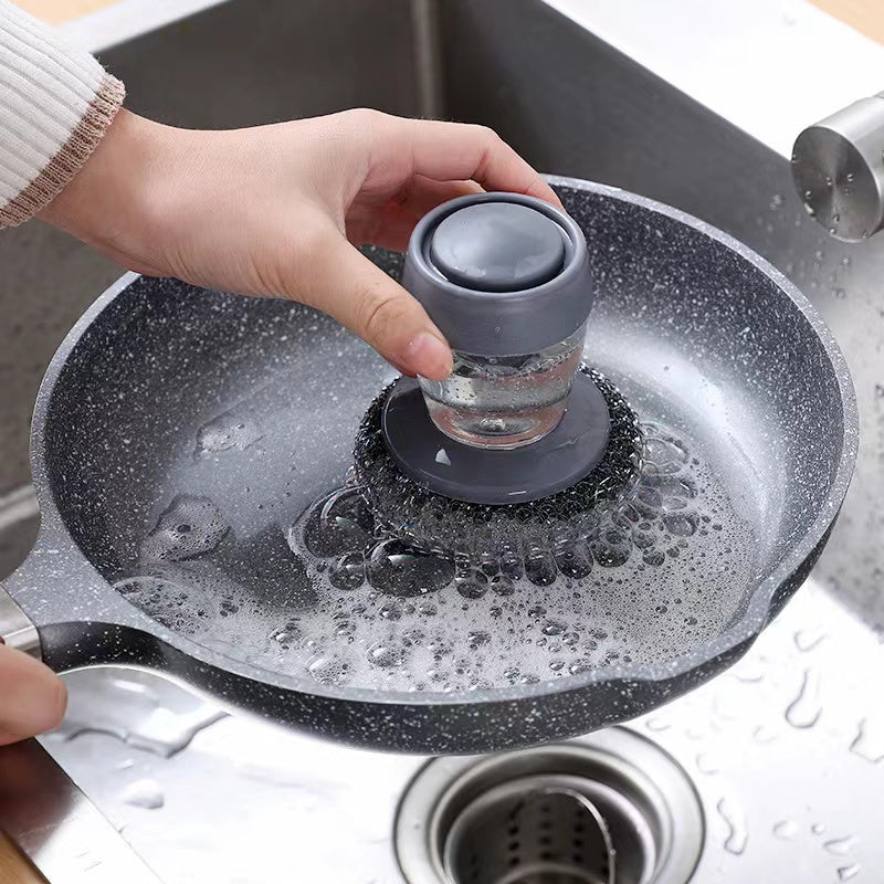 Soap Dispensing Palm Brush – Kitchen Scrubber