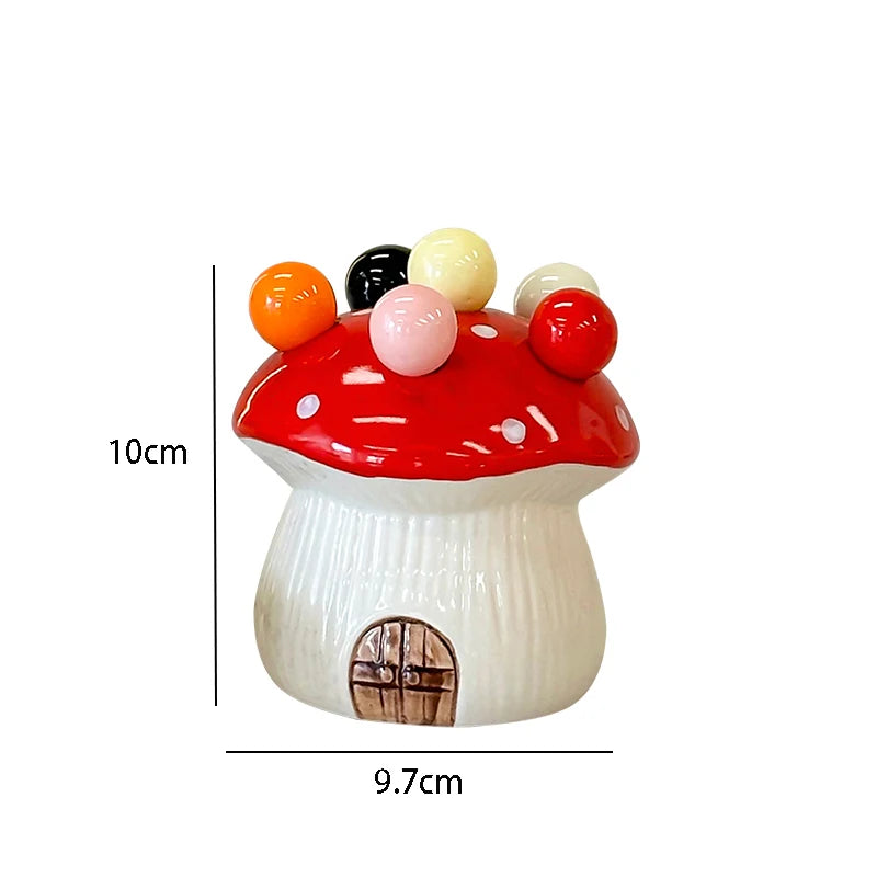 Cute Mushroom Fruit Fork Set