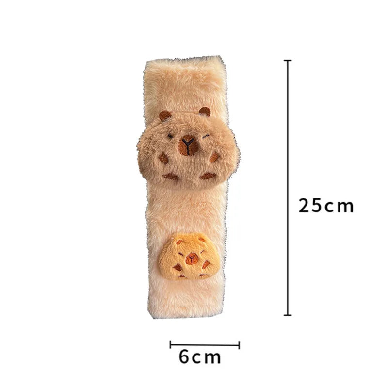 Capybara Car Seat Belt Pads