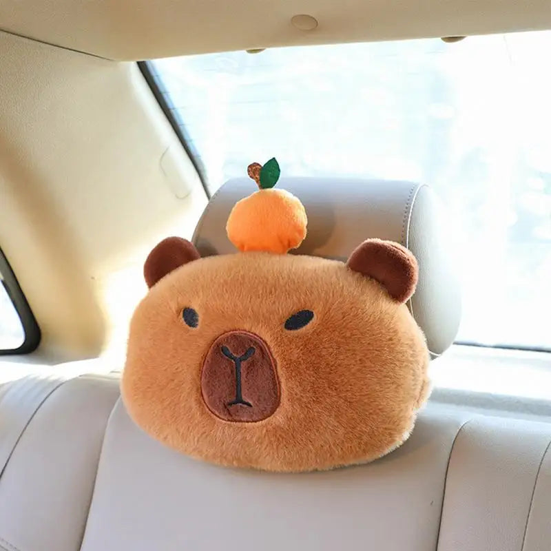 Capybara Car Pillow and Shoulder Pads