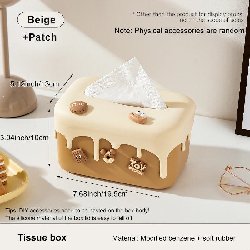 Creative Cream Cake Tissue Box