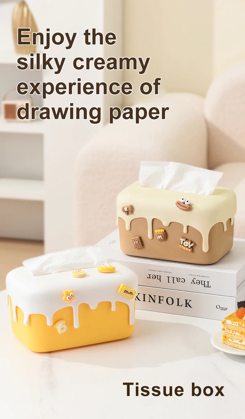 Creative Cream Cake Tissue Box