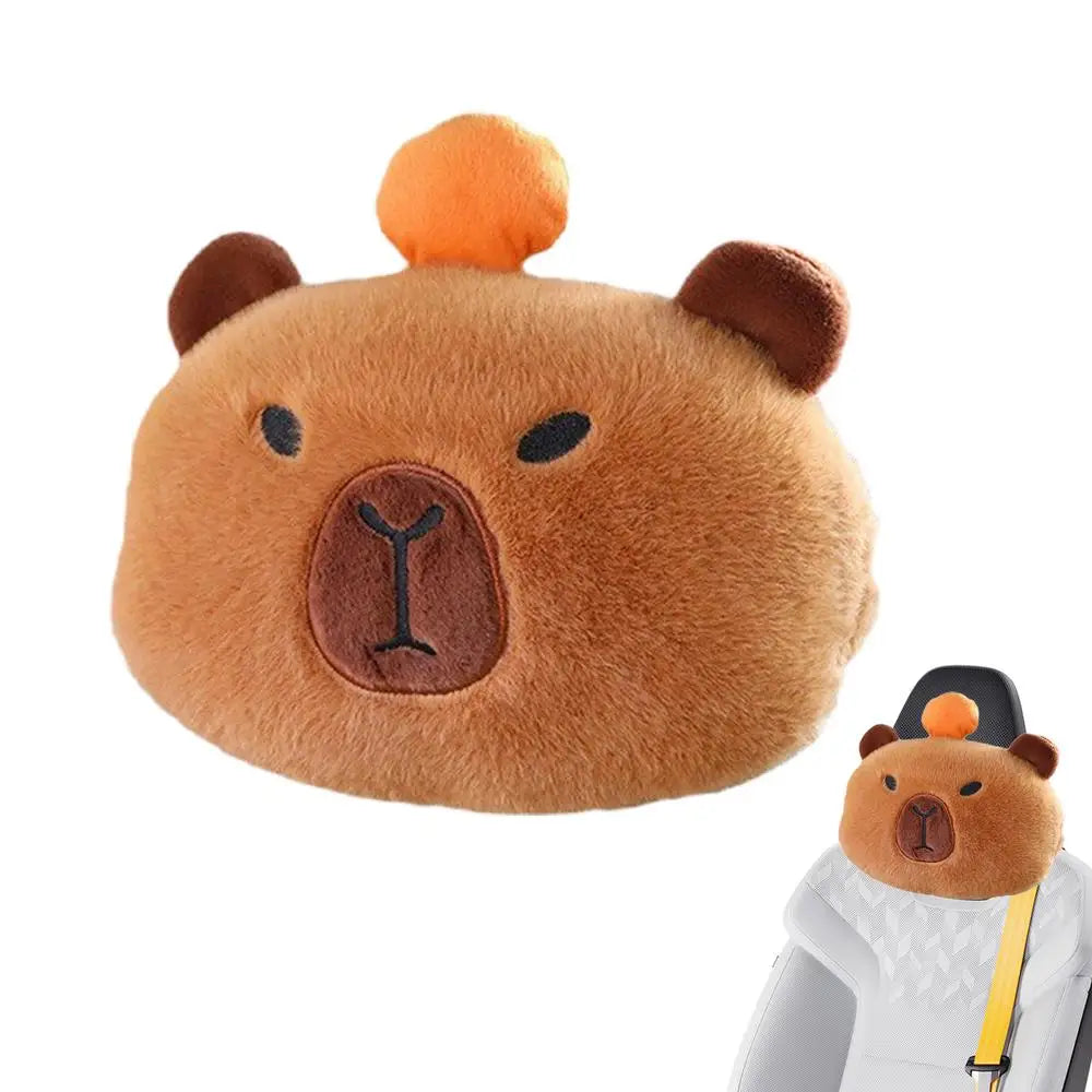 Capybara Car Pillow and Shoulder Pads