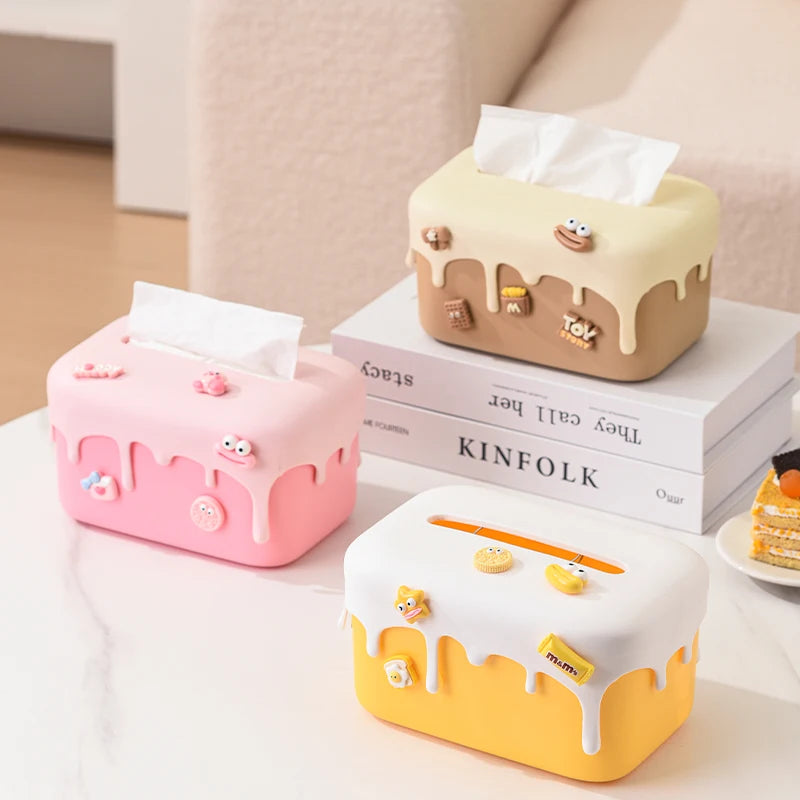 Creative Cream Cake Tissue Box