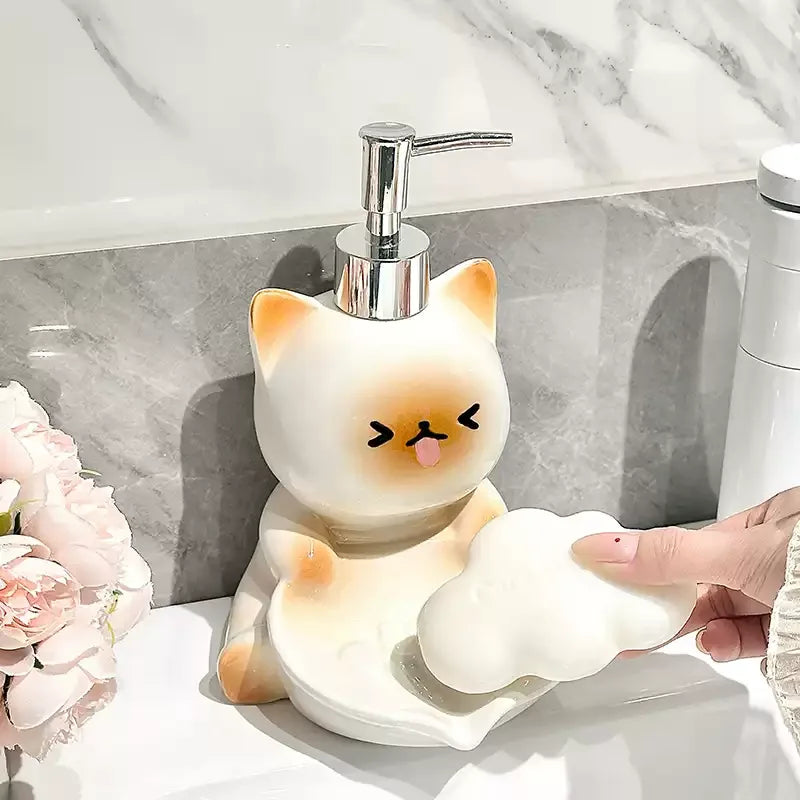 Cute Cat Soap Dispenser
