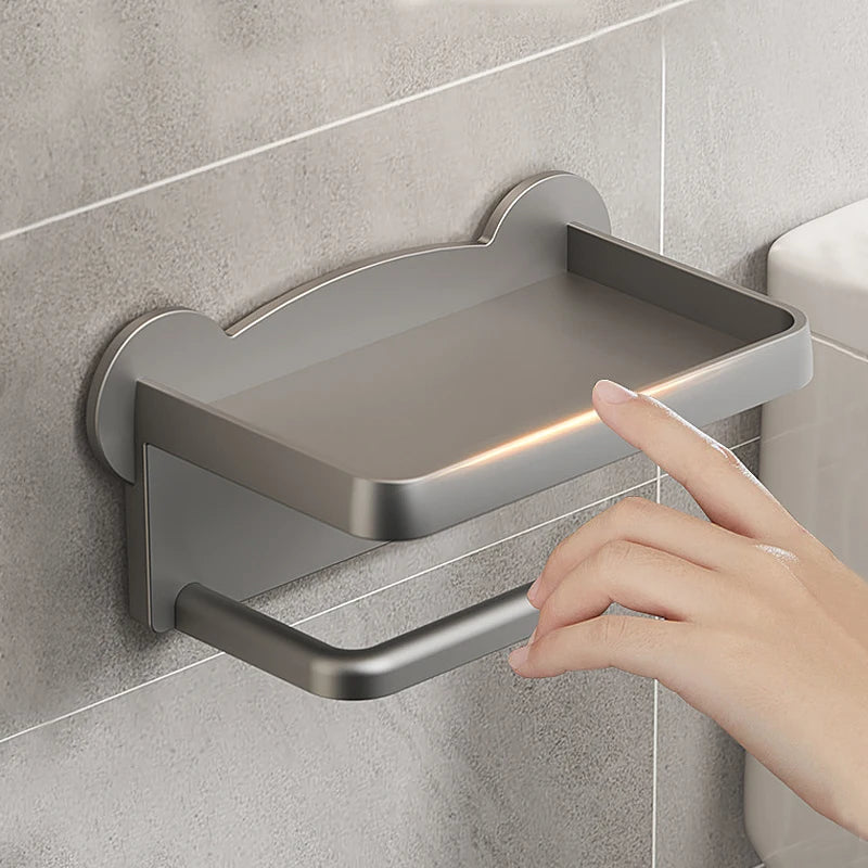 No-Drill Toilet Paper Holder