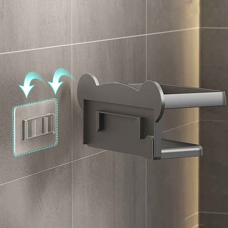 No-Drill Toilet Paper Holder