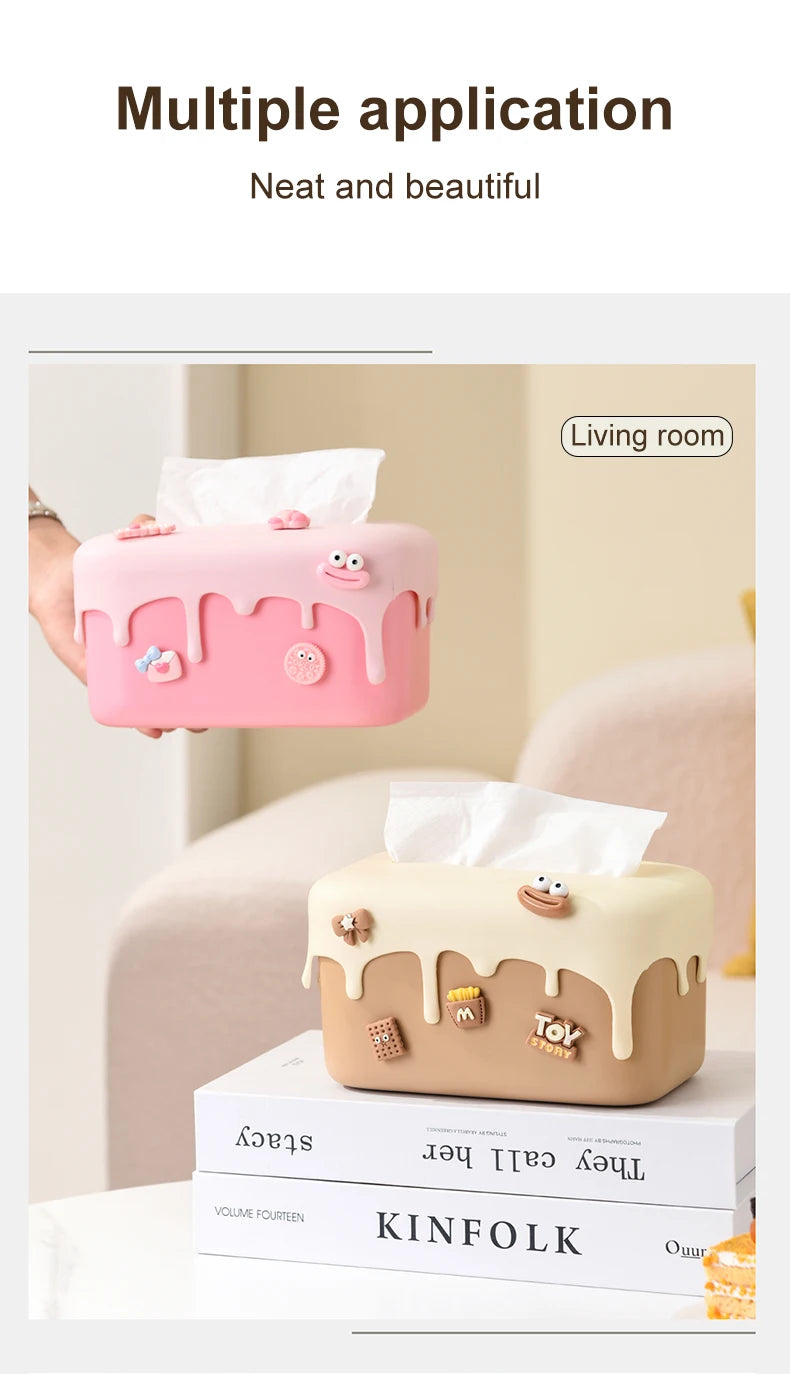 Creative Cream Cake Tissue Box