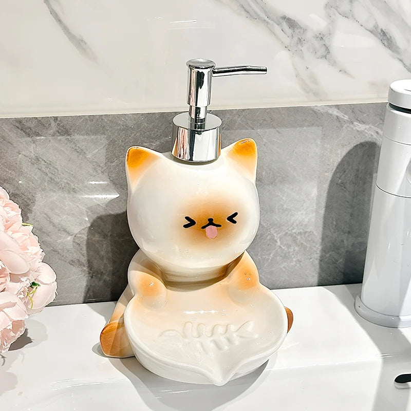 Cute Cat Soap Dispenser