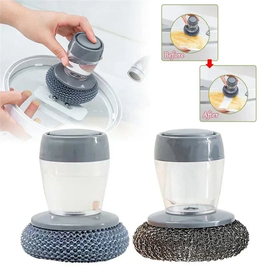 Soap Dispensing Palm Brush – Kitchen Scrubber