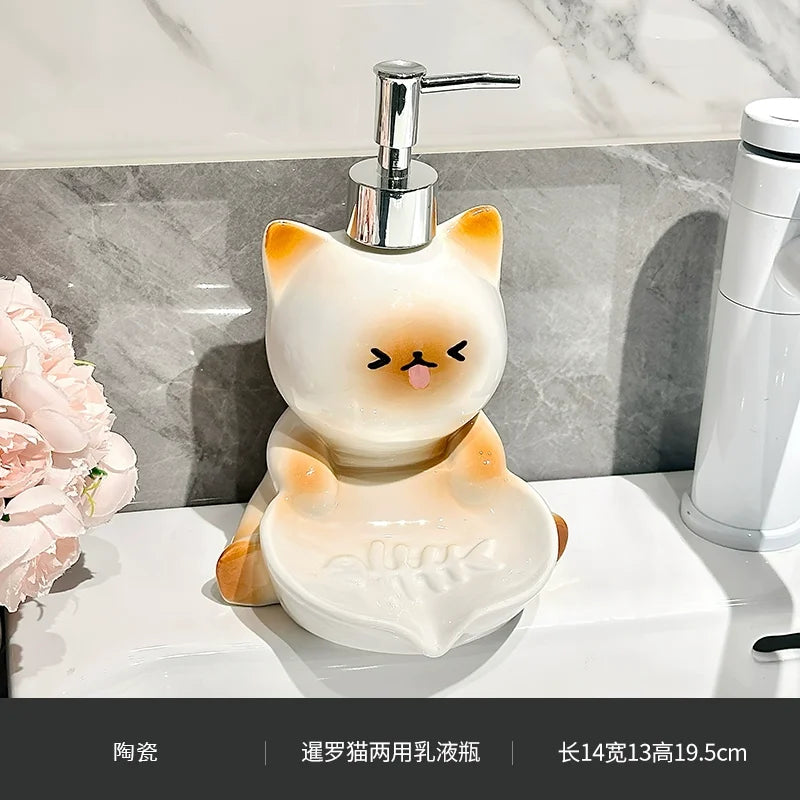 Cute Cat Soap Dispenser