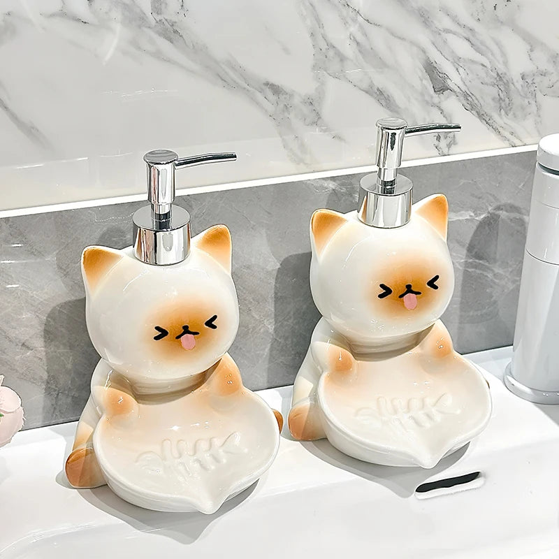 Cute Cat Soap Dispenser
