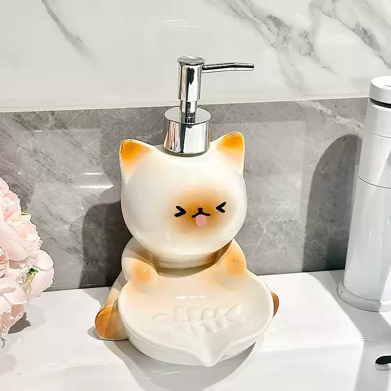 Cute Cat Soap Dispenser