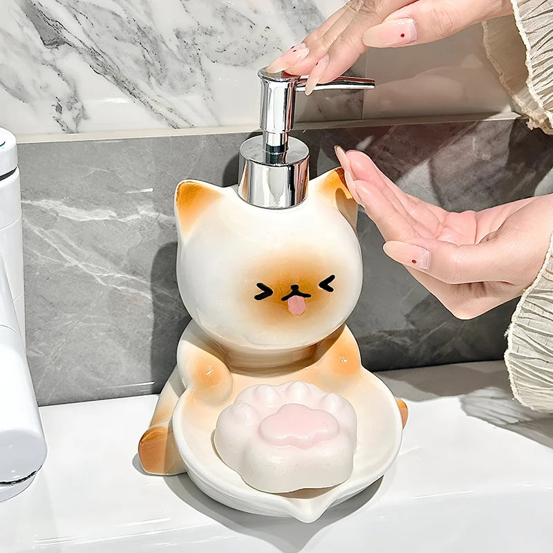 Cute Cat Soap Dispenser