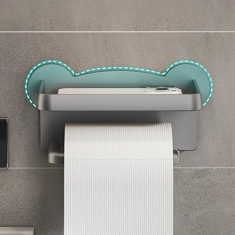 No-Drill Toilet Paper Holder