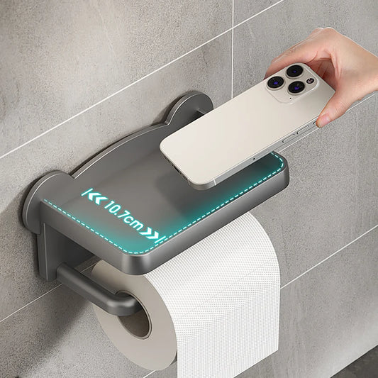 No-Drill Toilet Paper Holder