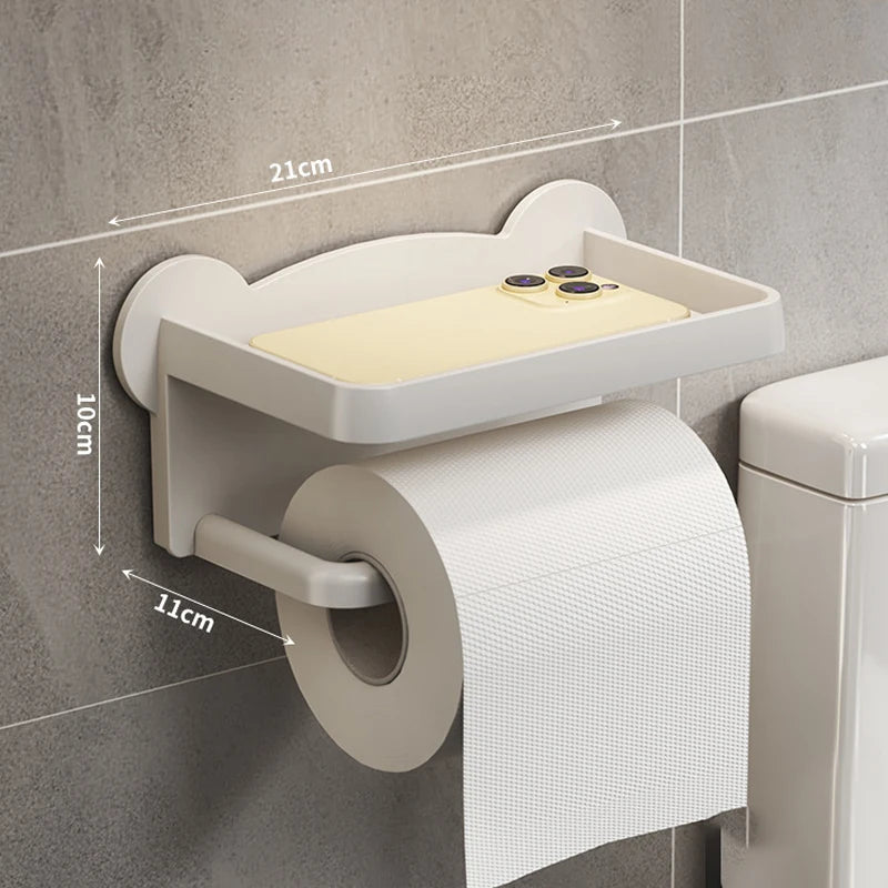 No-Drill Toilet Paper Holder