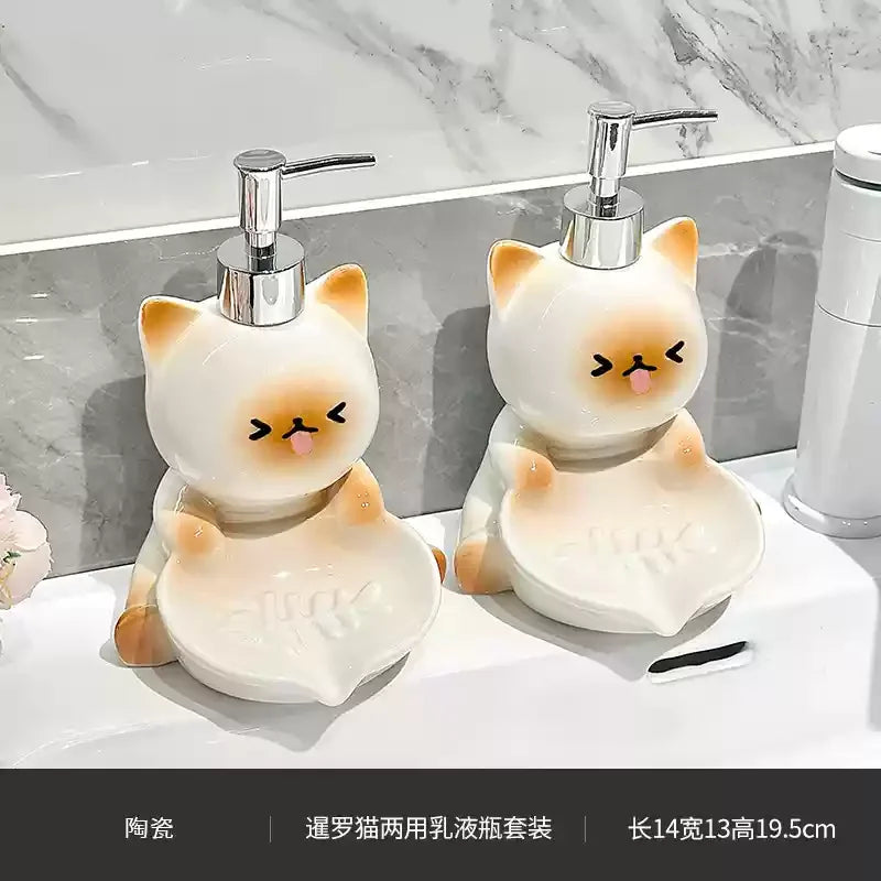 Cute Cat Soap Dispenser
